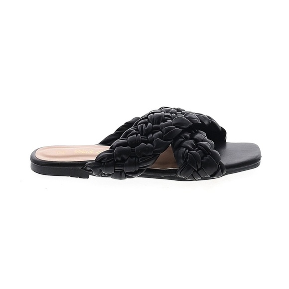 Black Open Toe Sandals 37 - Picture 1 of 2